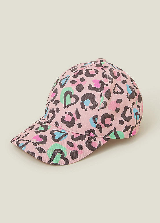 Accessorize Girls Leopard Print Baseball Cap