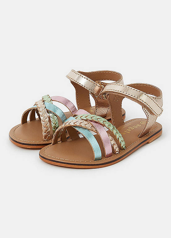 Accessorize Girls Strappy Leather Sandals