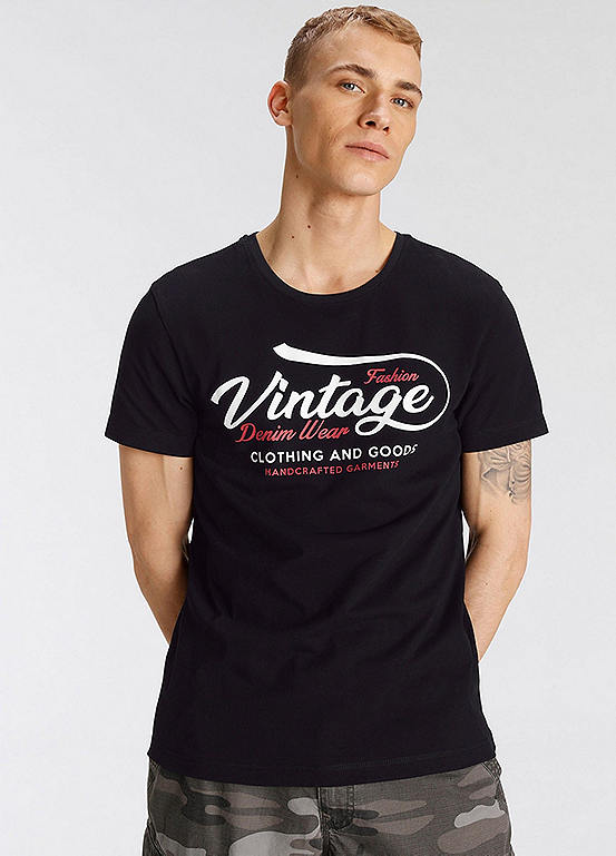 AJC Men’s Printed Crew Neck T-Shirt