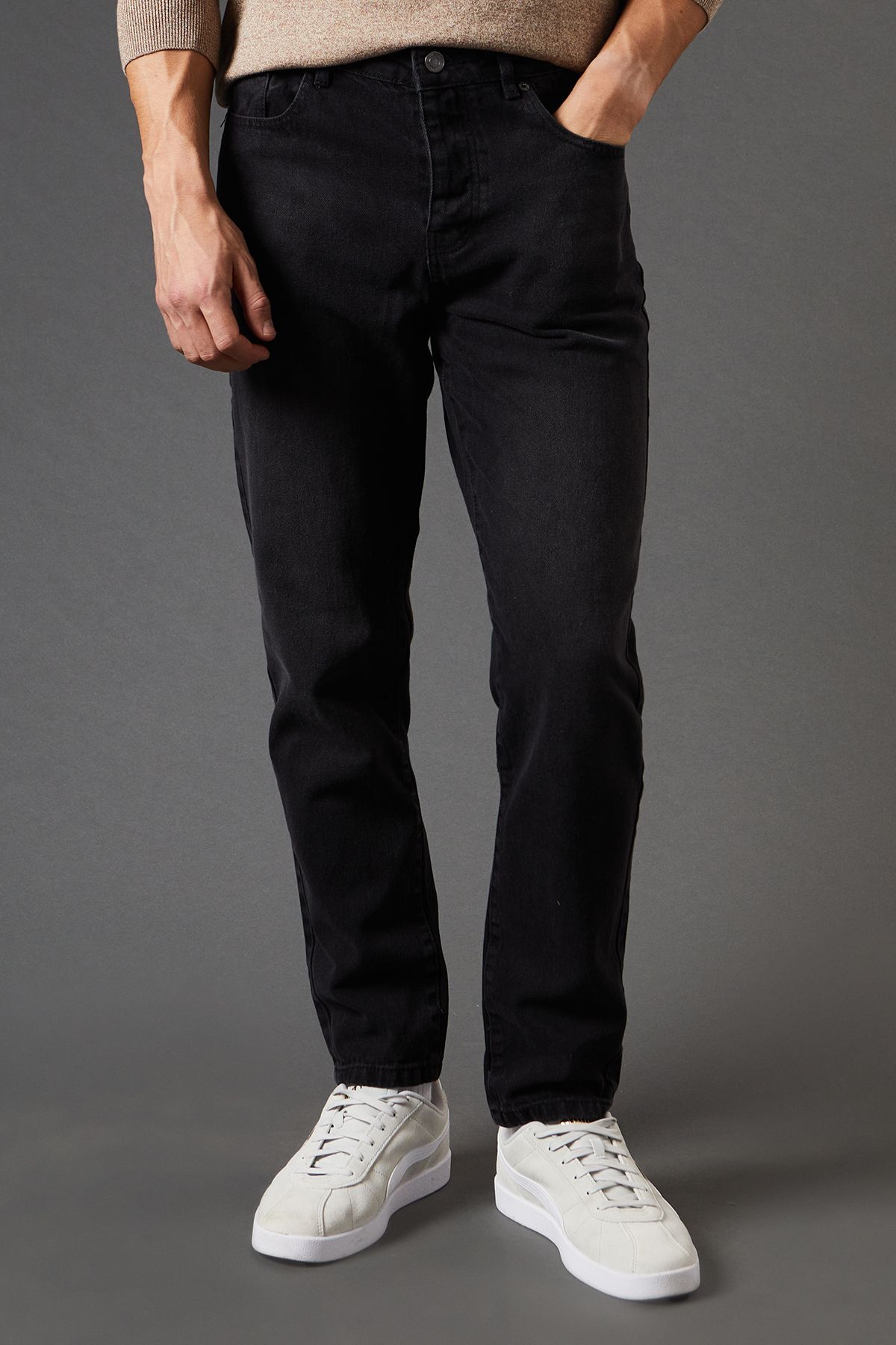 Black Wash Slim Fit Jeans