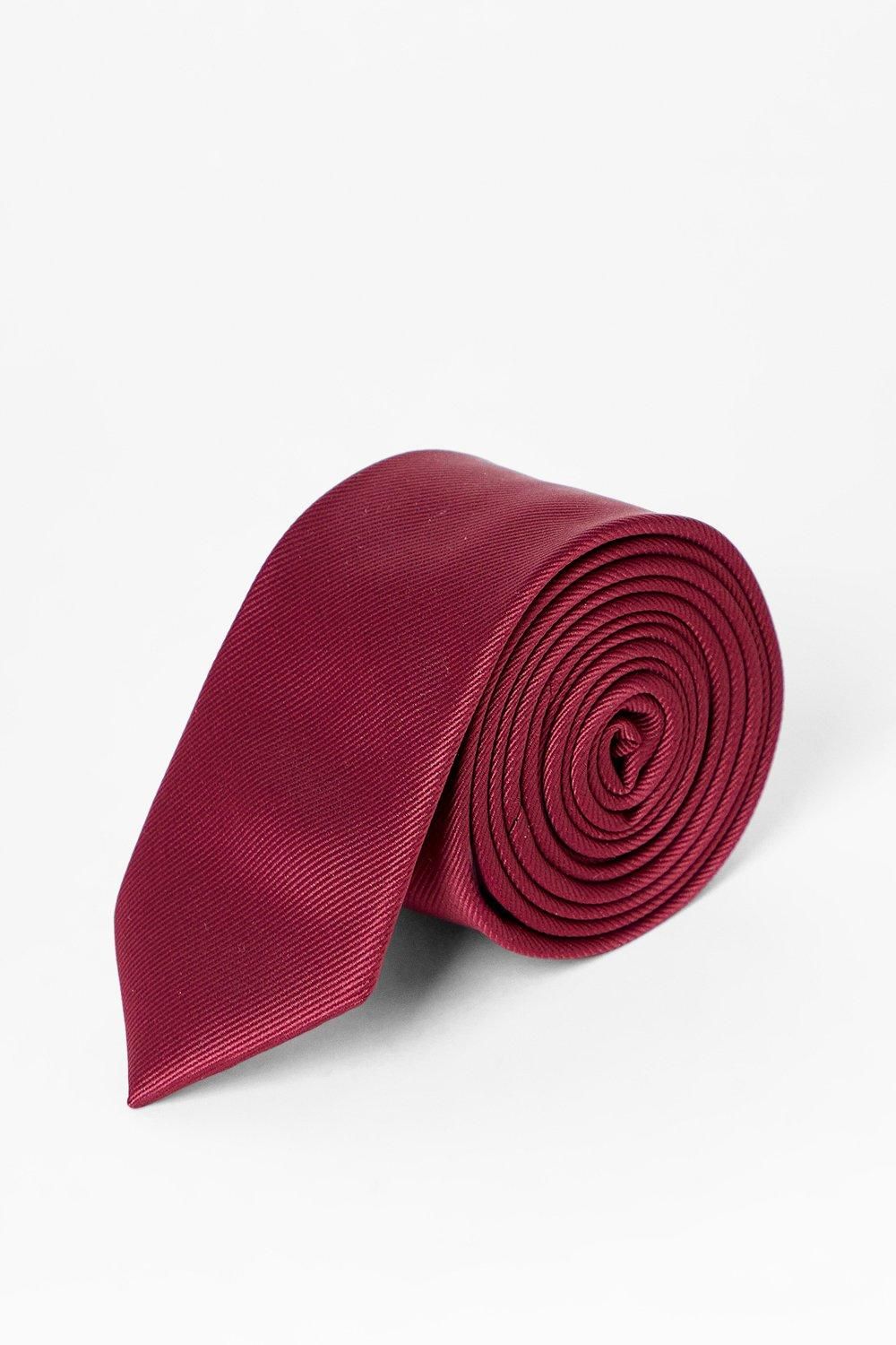 Claret Burgundy Slim Tie