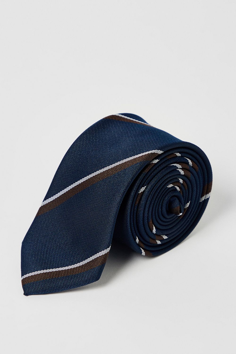 Navy Heritage Stripe Tie