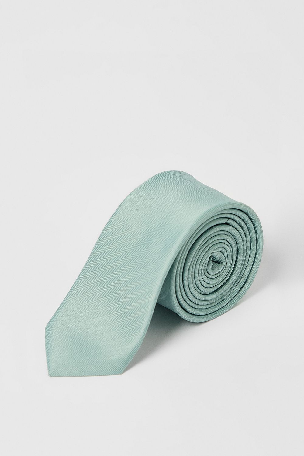 Sage Herringbone Tie