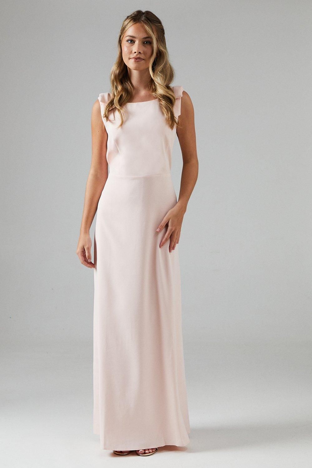 Teen Coast Tie Shoulder Bridesmaid Dress