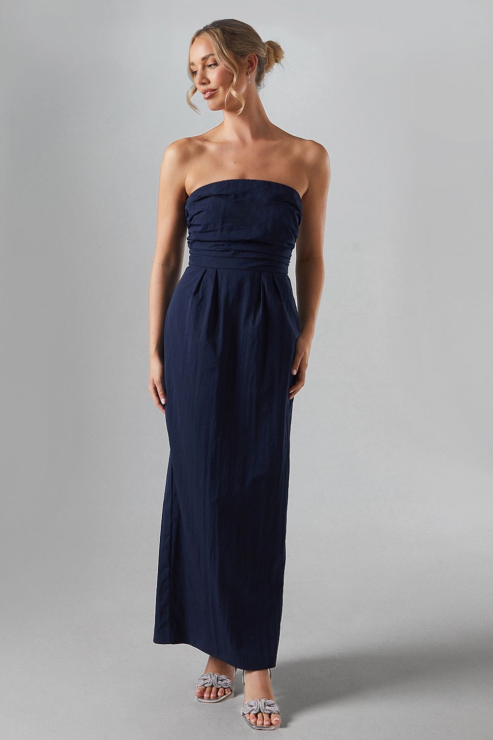 Bandeau Taffetta Bridesmaid Maxi Dress