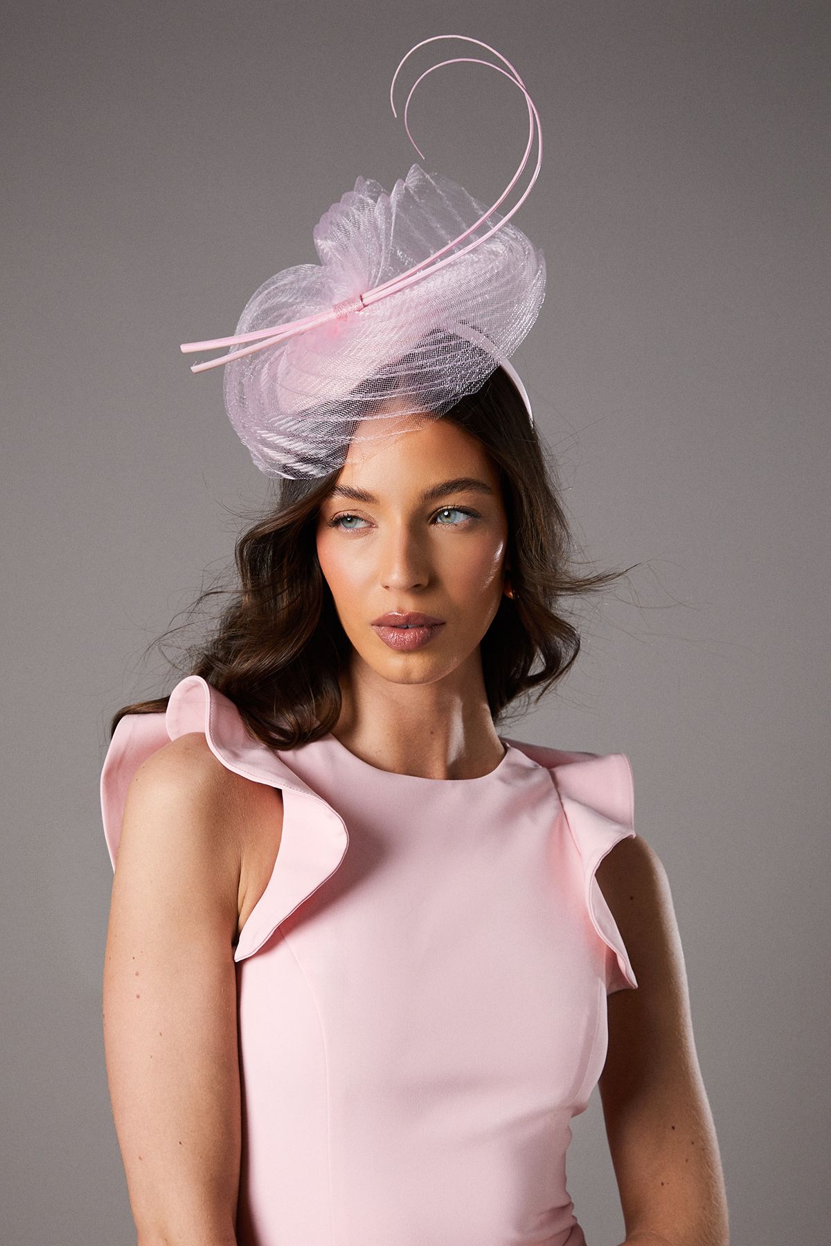 Lisa Tan Quill And Mesh Fascinator