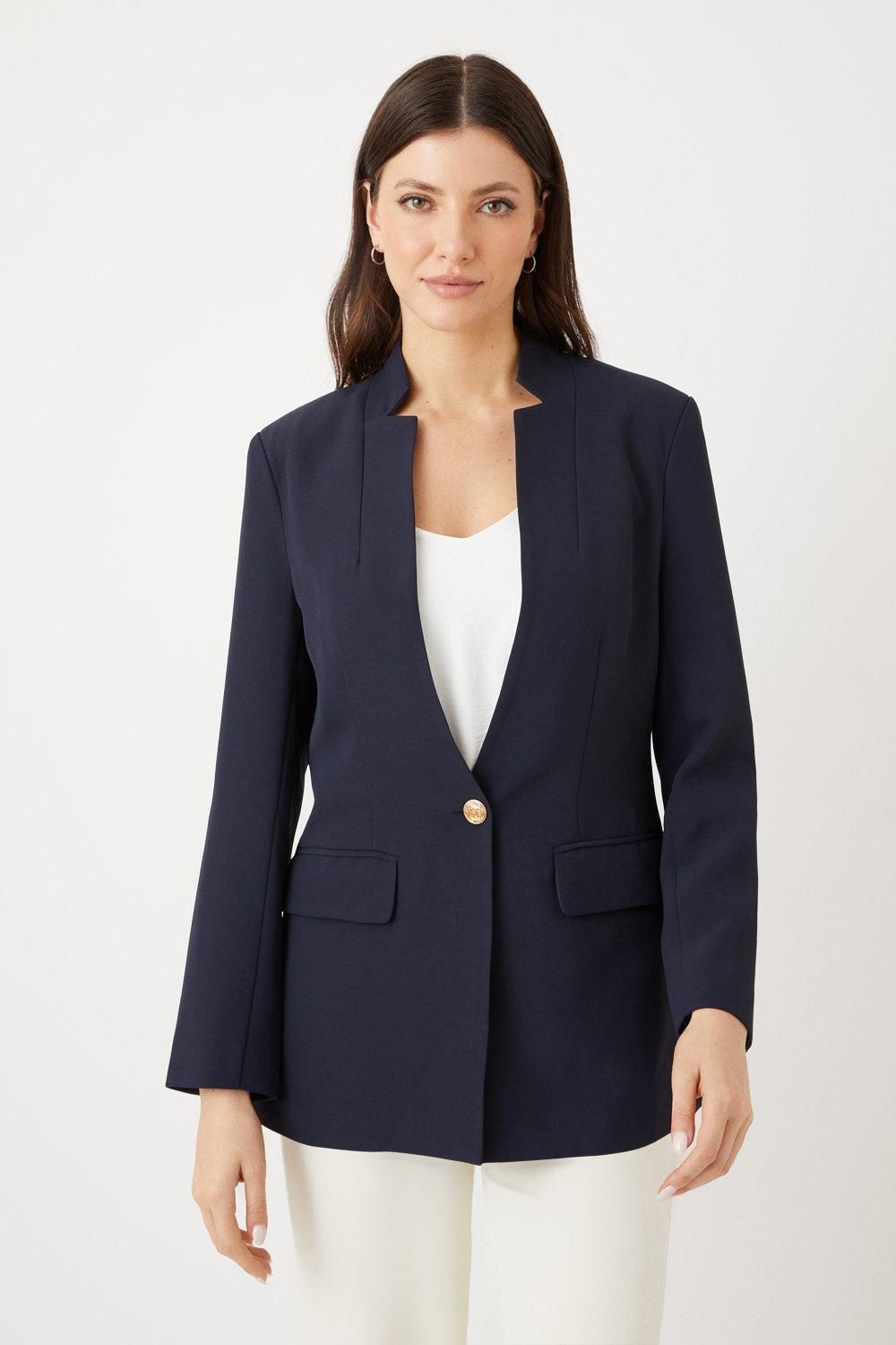 Notch Single Breasted Blazer