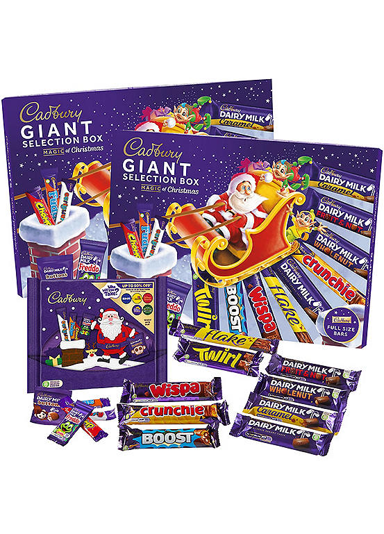 Cadbury Christmas Giant Chocolate Selection Box - Bundle of 2