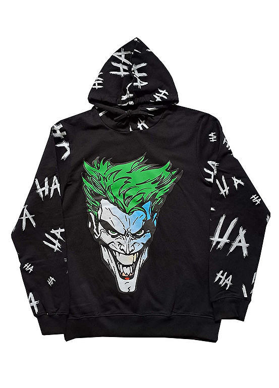 DC Comics Men’s The Joker ’Ha Ha Ha’ Hoodie
