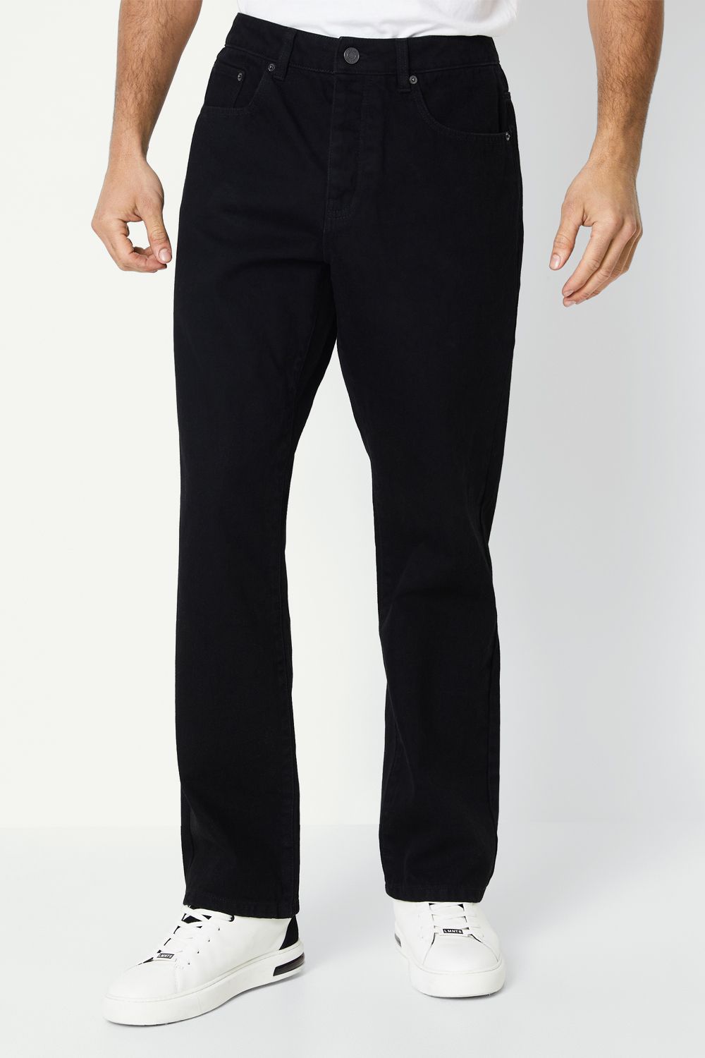 Black Relaxed Fit Jeans