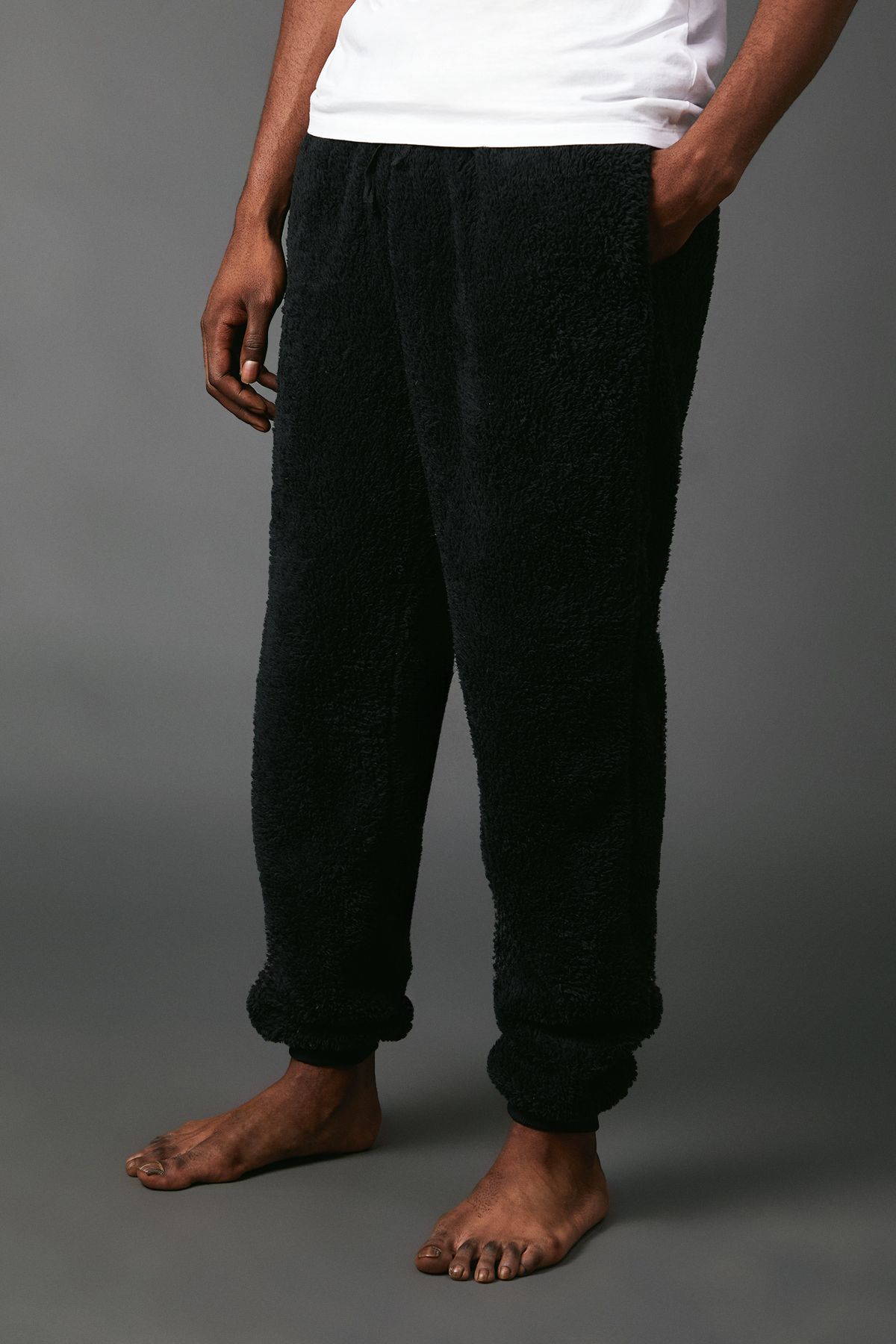 Black Sherpa Lounge Joggers