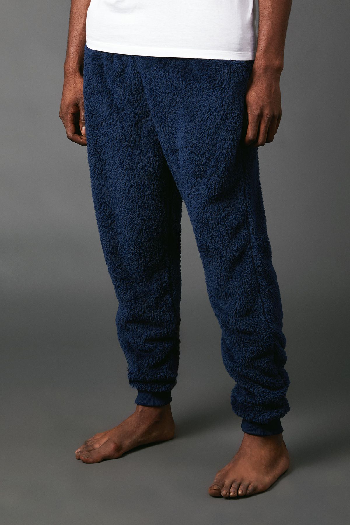 Navy Sherpa Lounge Joggers
