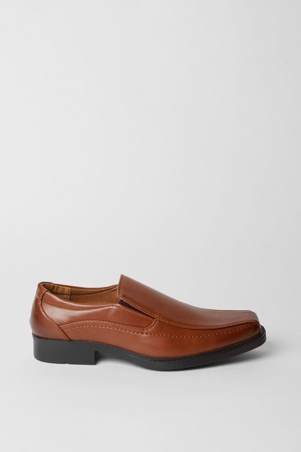Tan Smart Faux Leather Shoes