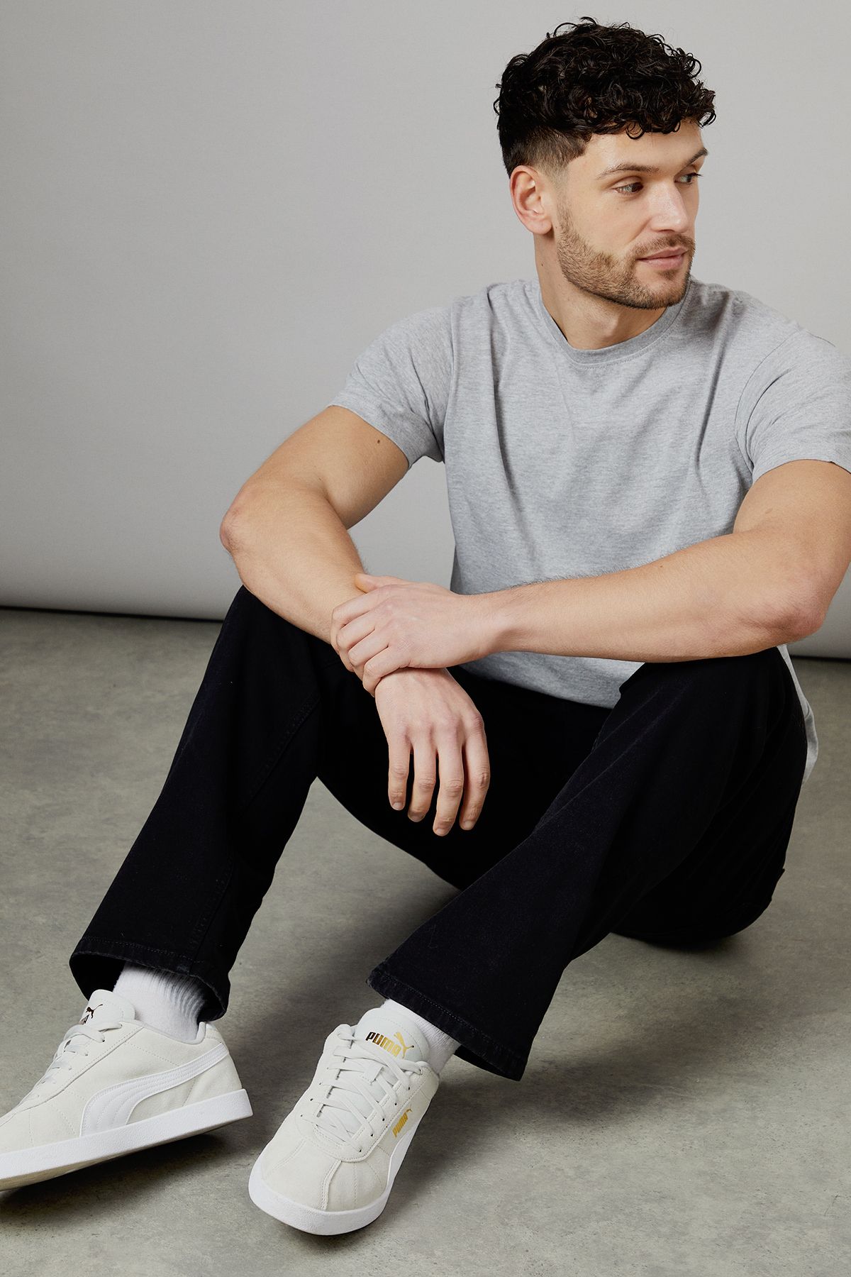 Black Premium Stretch Straight Fit Jeans