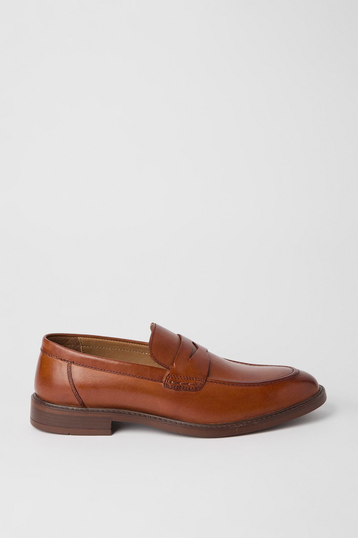 Tan Smart Penny Loafers
