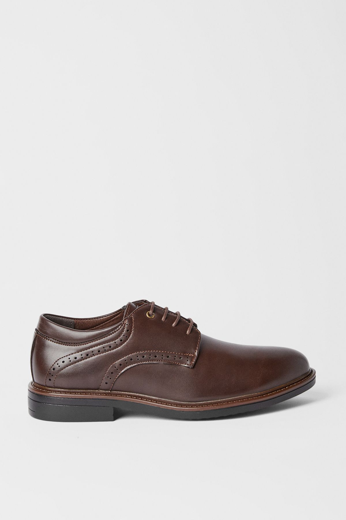 Brown Formal Derby Shoes