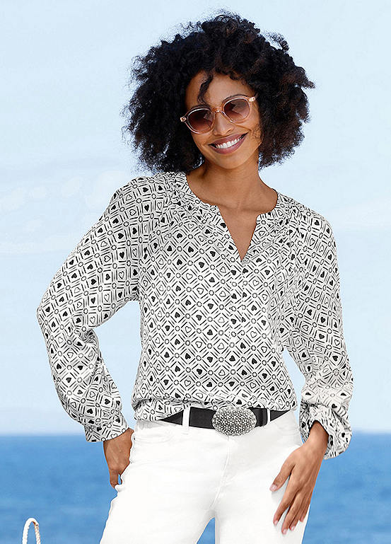 Heine Heart Print Blouse
