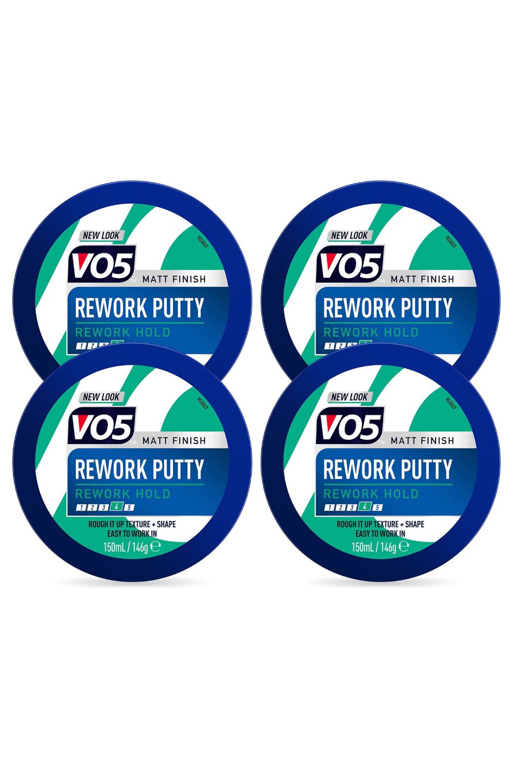 4x Extreme Style Unique Rework 'Putty' 150ml