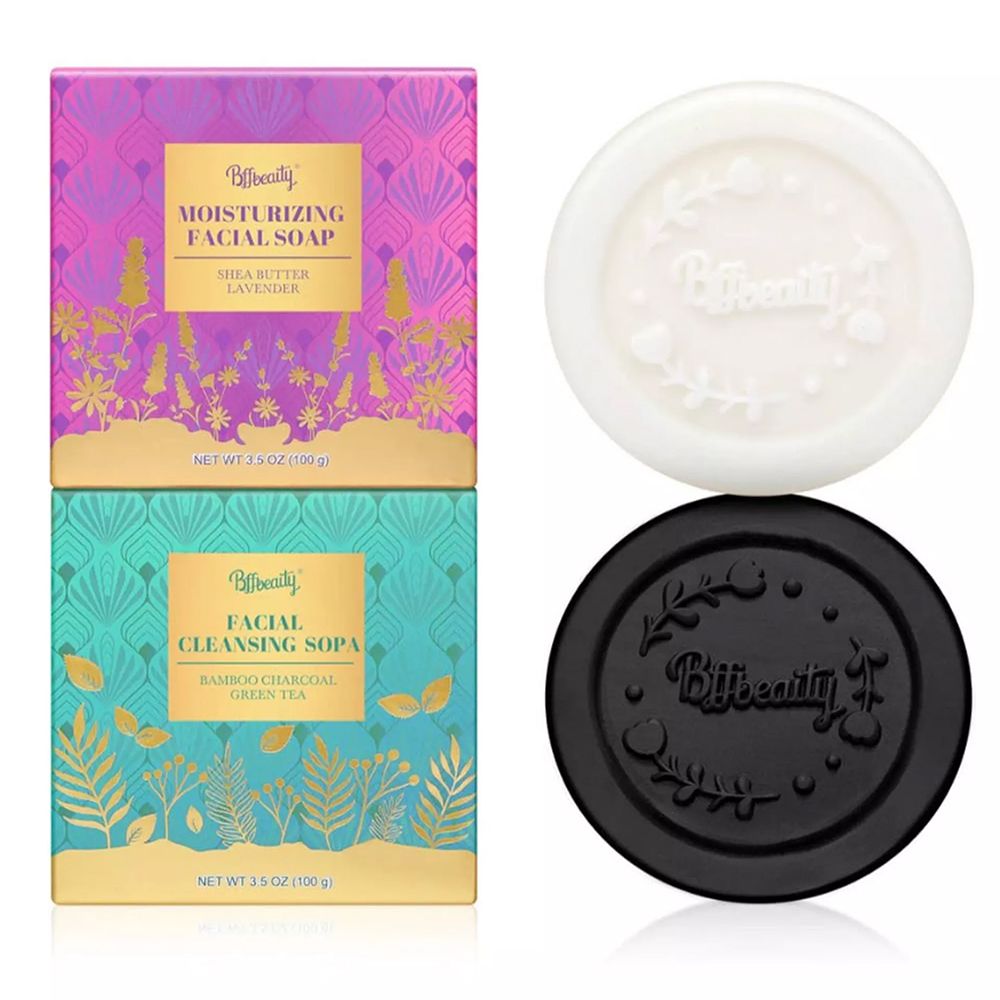 2 Pcs Facial Cleansing Soap Bars