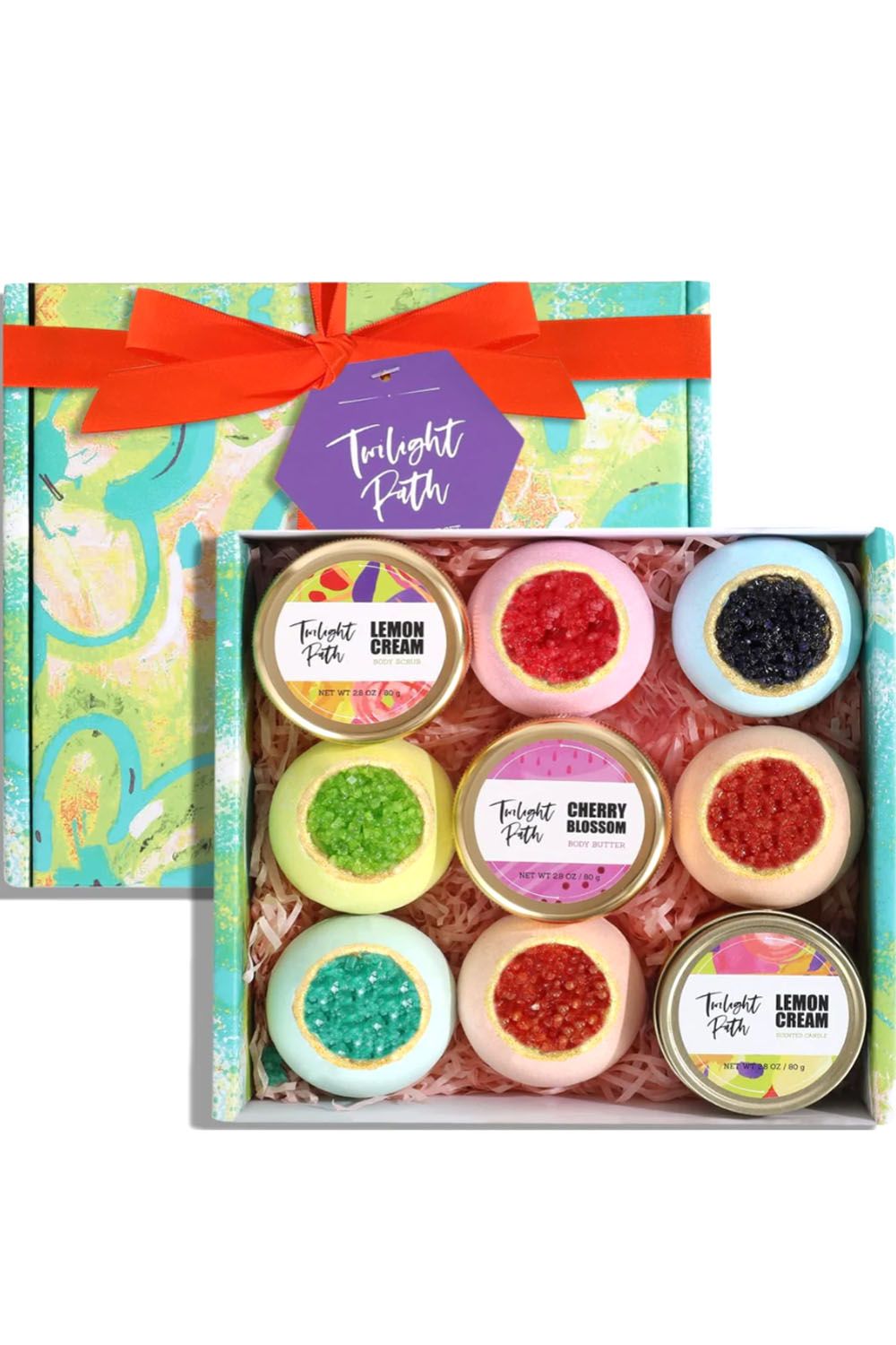 9 Pcs Bath Bombs Gift Set Home Spa Gifts