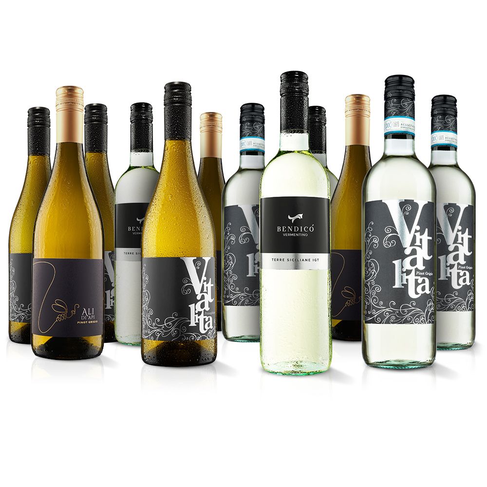 Italian Customer Favourites White Wine case 12 Bottles (75cl)