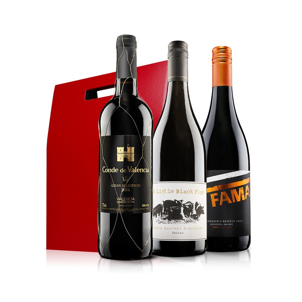 Red Wine Trio in Red Inner