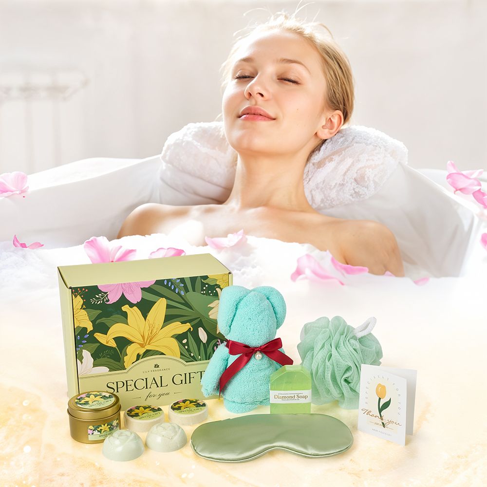 Lily-Scented Spa Bath Gift Set