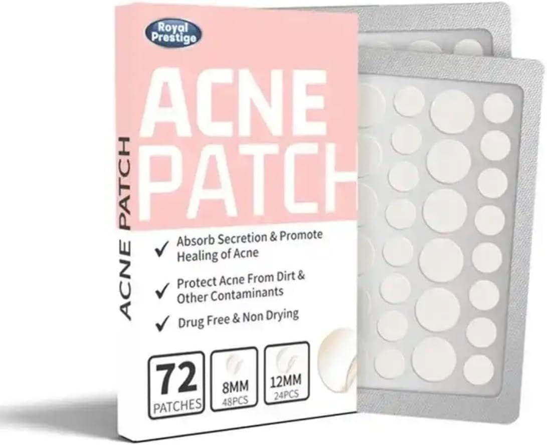 72 Invisible Acne Patch Pimple Stickers For Zits & Blemishes