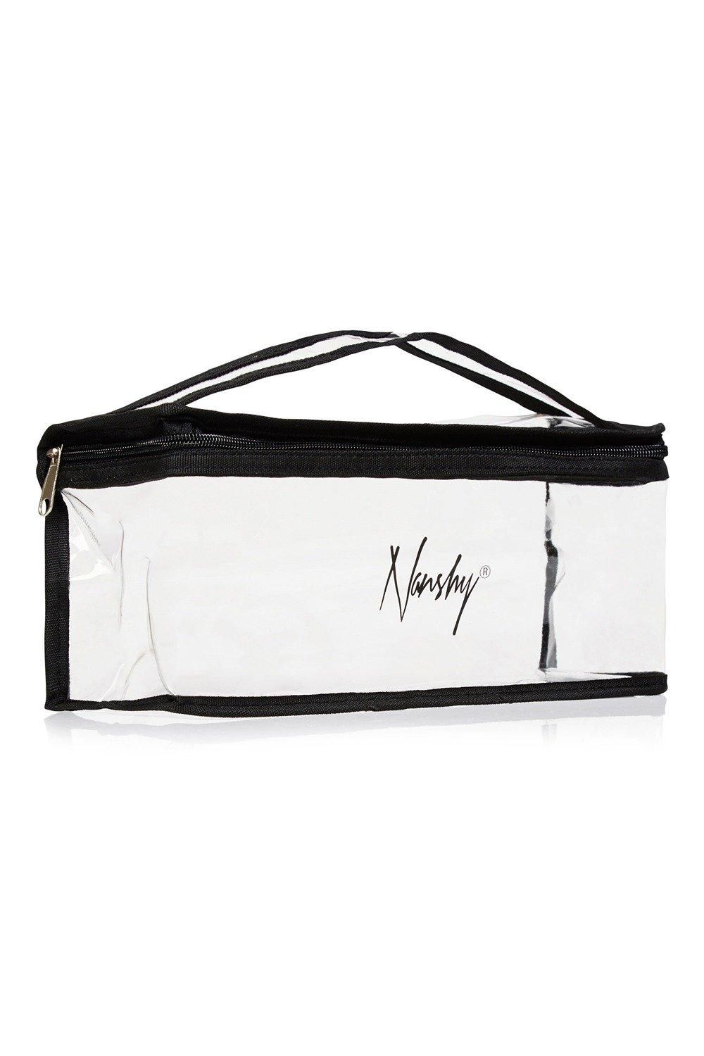 See Through Clear Makeup Bag (Transparent/Black)