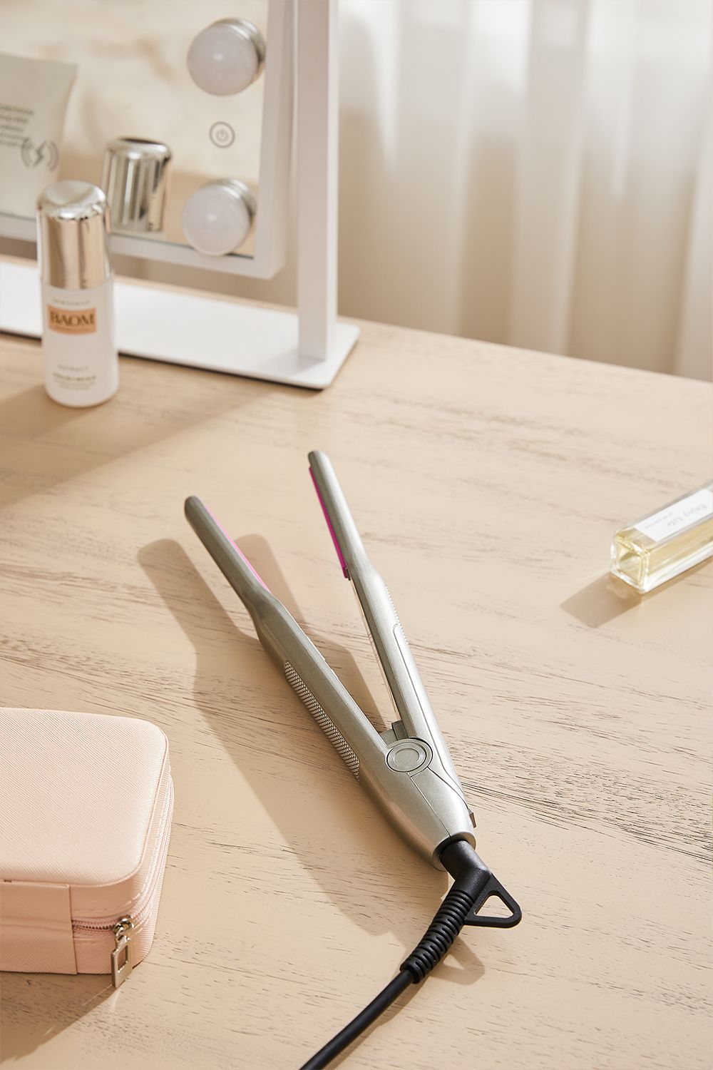 2 in 1 Hair Straightener and Curler LCD Temperature Control Dual Voltage Auto Shut Off,Professional Hair Straightener and Curler