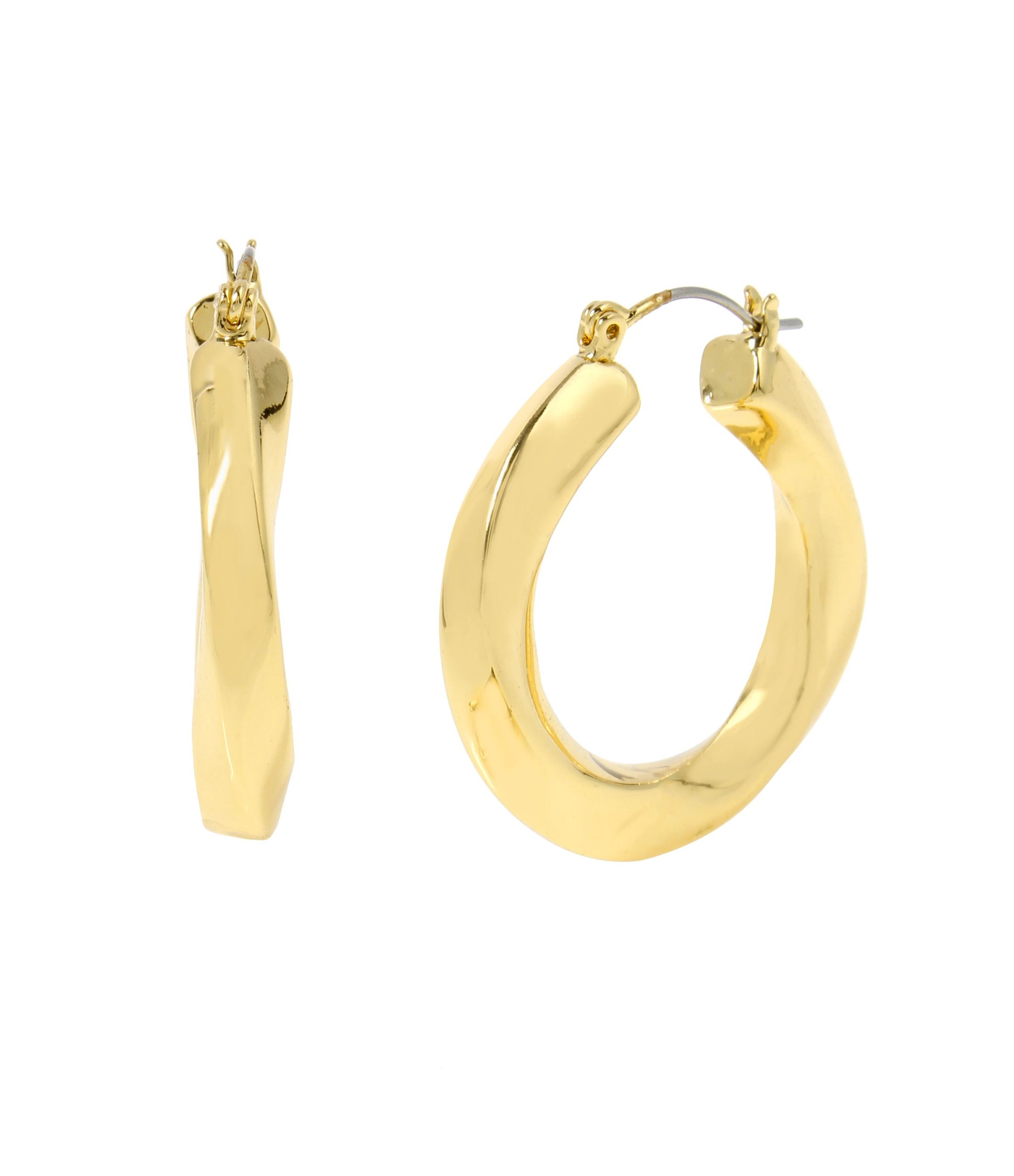 m1200122831837_metallic20gold_xl.jpeg Woven Twist Medium Hoop Earrings