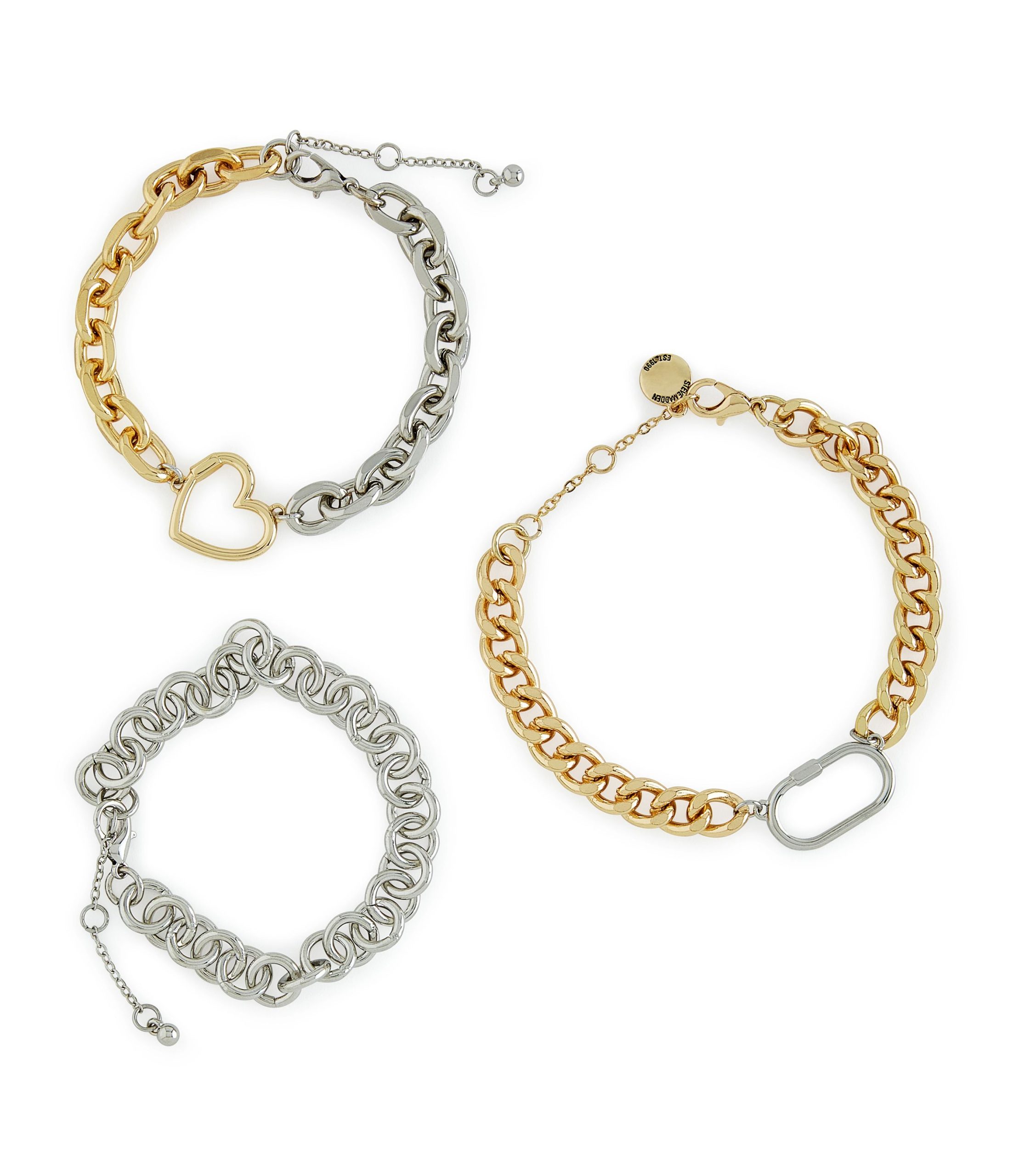 Heart & Carabiner Bracelet Jewelry Set