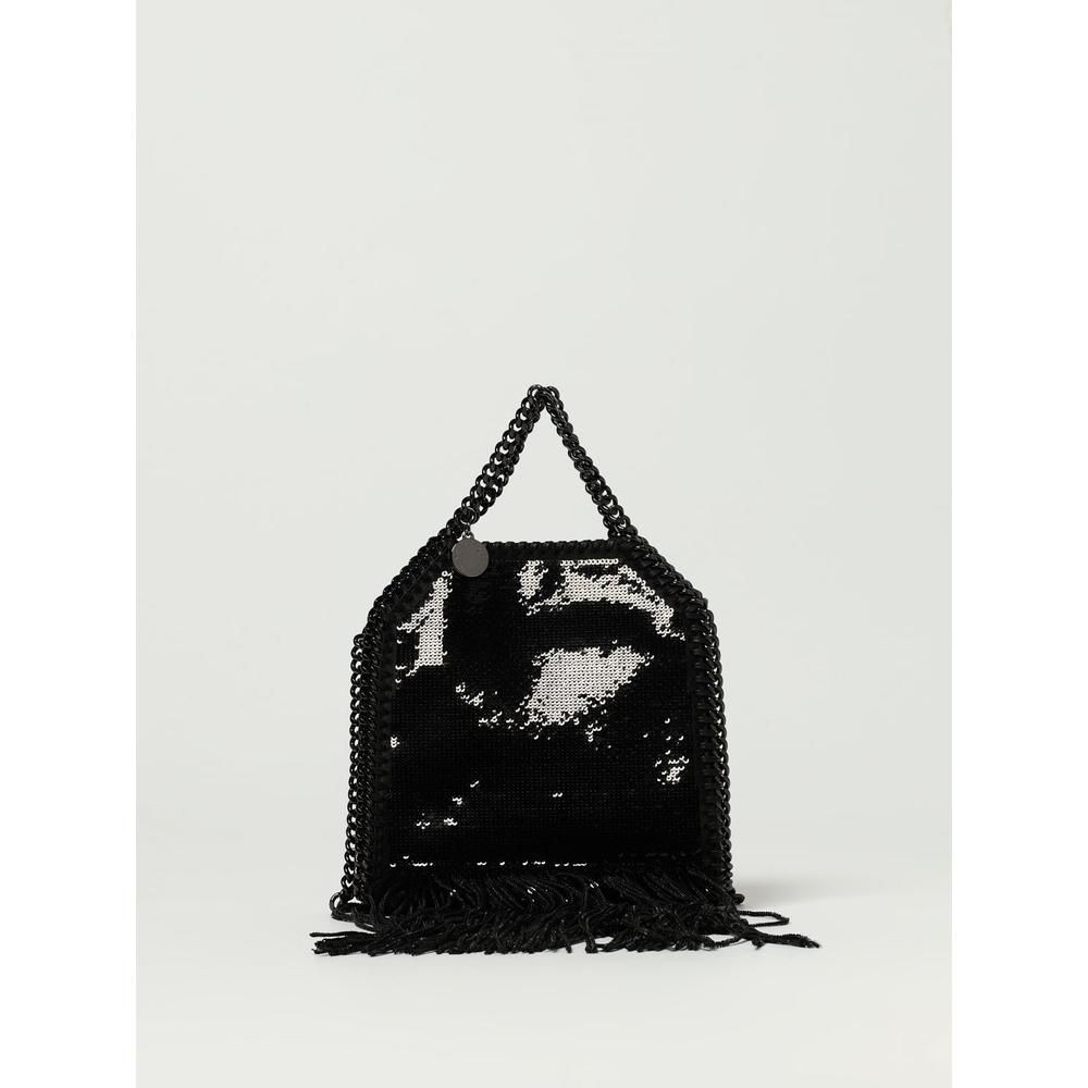 Fringed Chain Tote Bag- Black Mini Bags