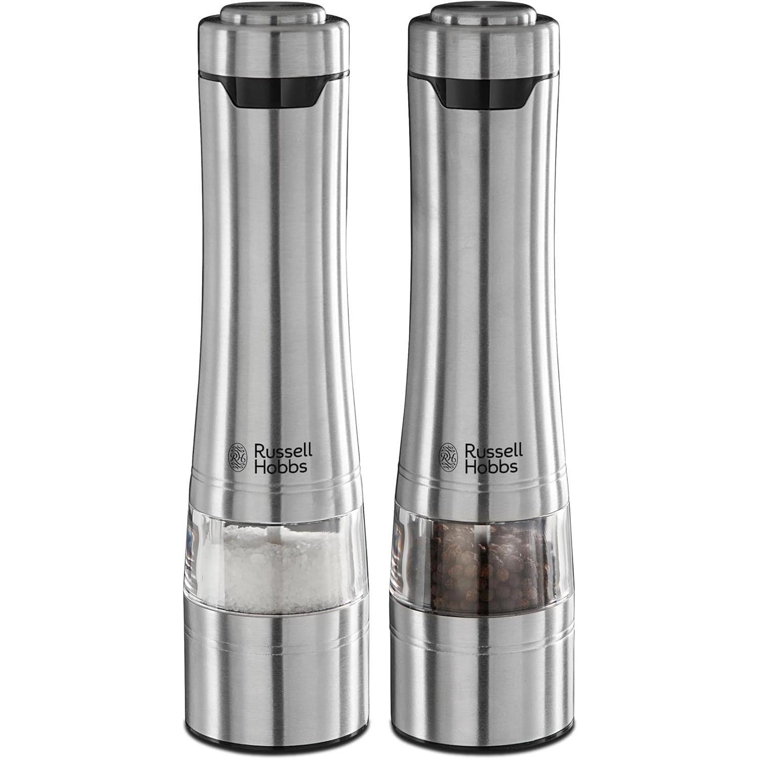 Stainless Steel Electric Salt & Pepper Mill Set
