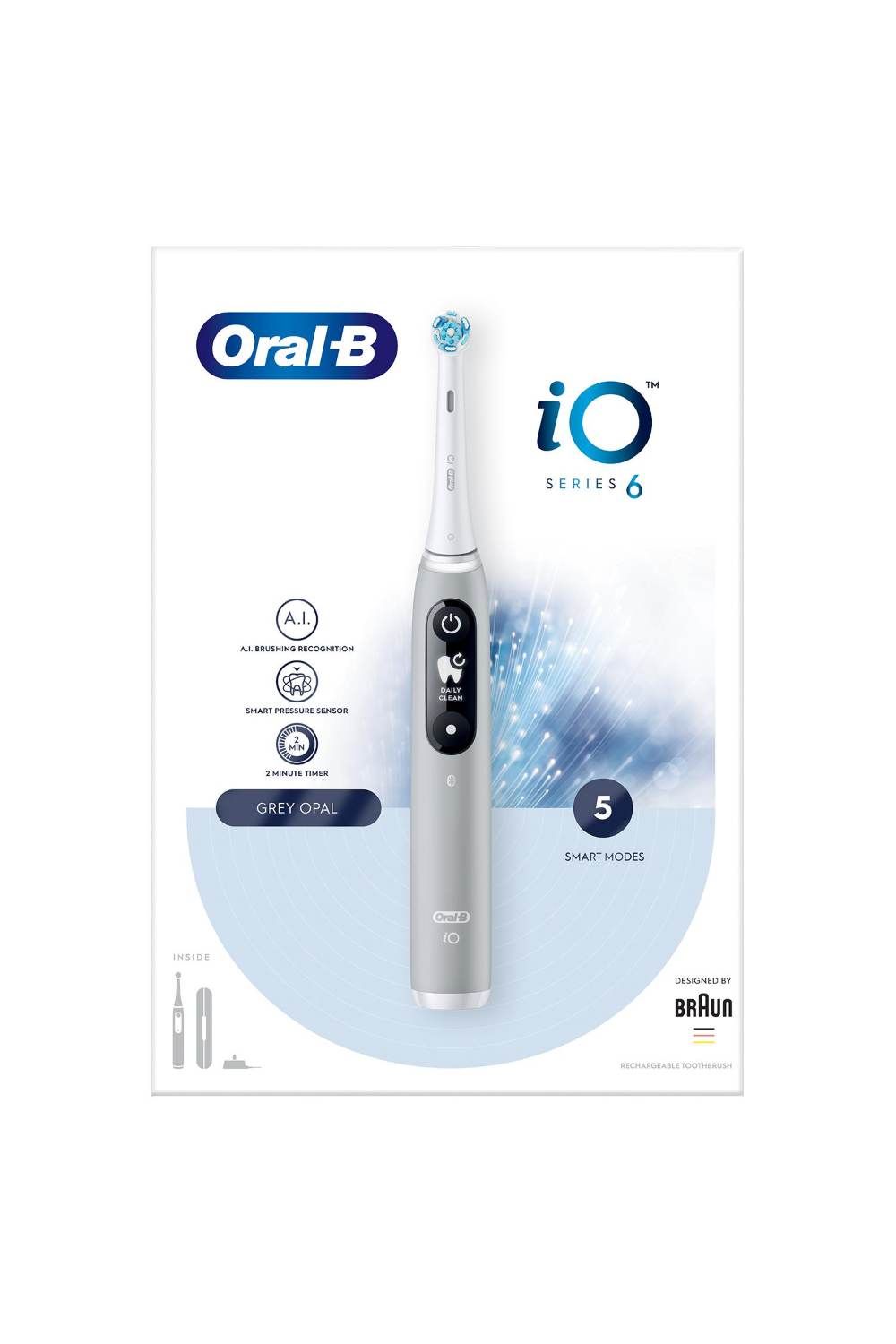 iO Series 6 'Electric Rechargeable Toothbrush' w/ Travel Case