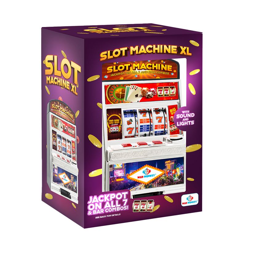 Mad Monkey - Slot Machine XL Money Box Tabletop Toy