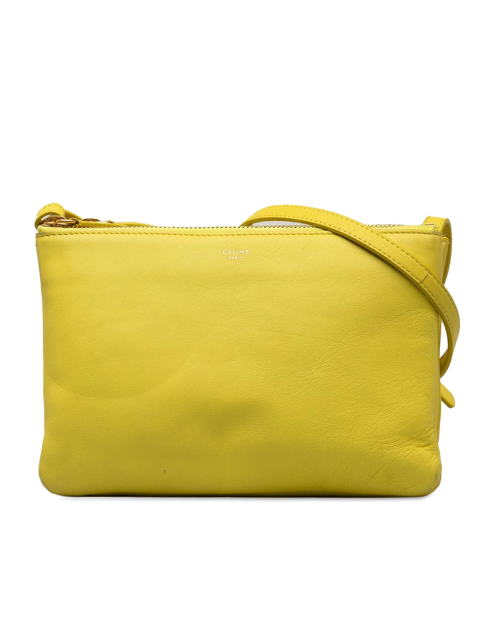 Preloved Trio Crossbody Bag in Yellow Women