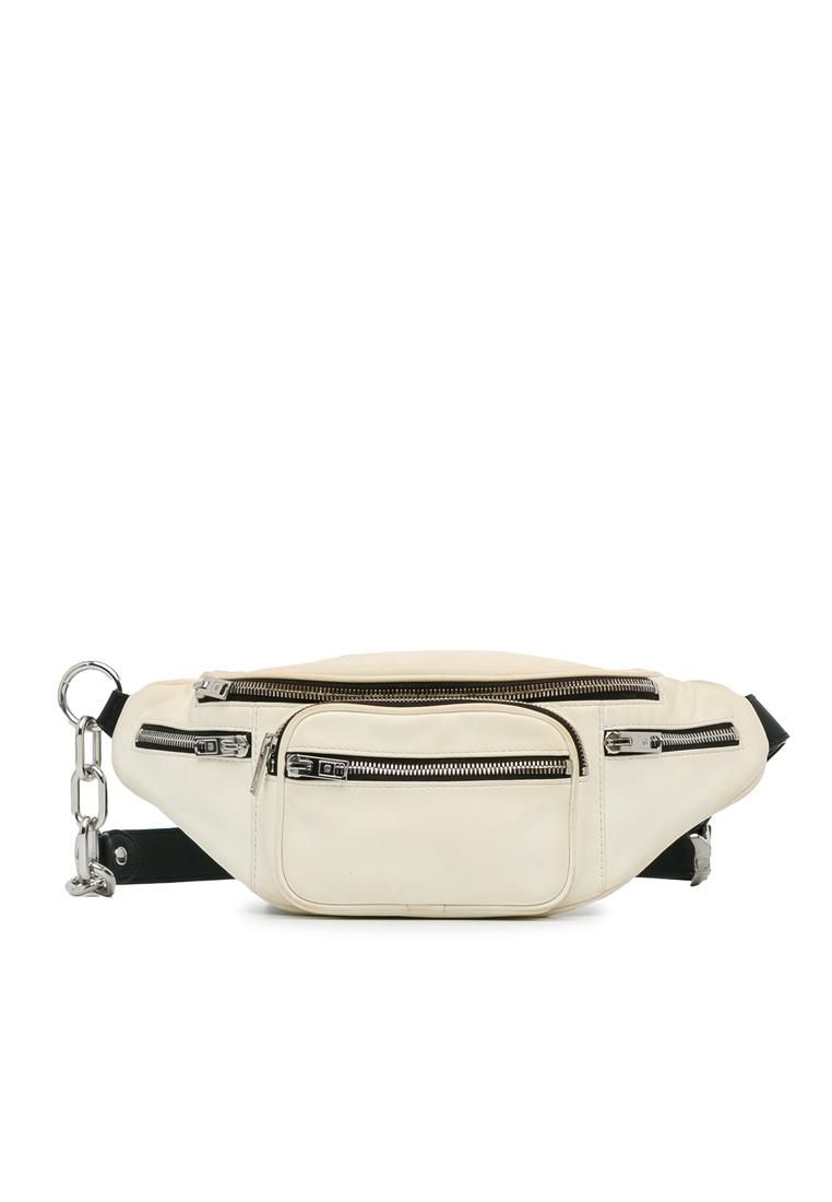 Preloved Attica Belt Bag Zipper Closure- White