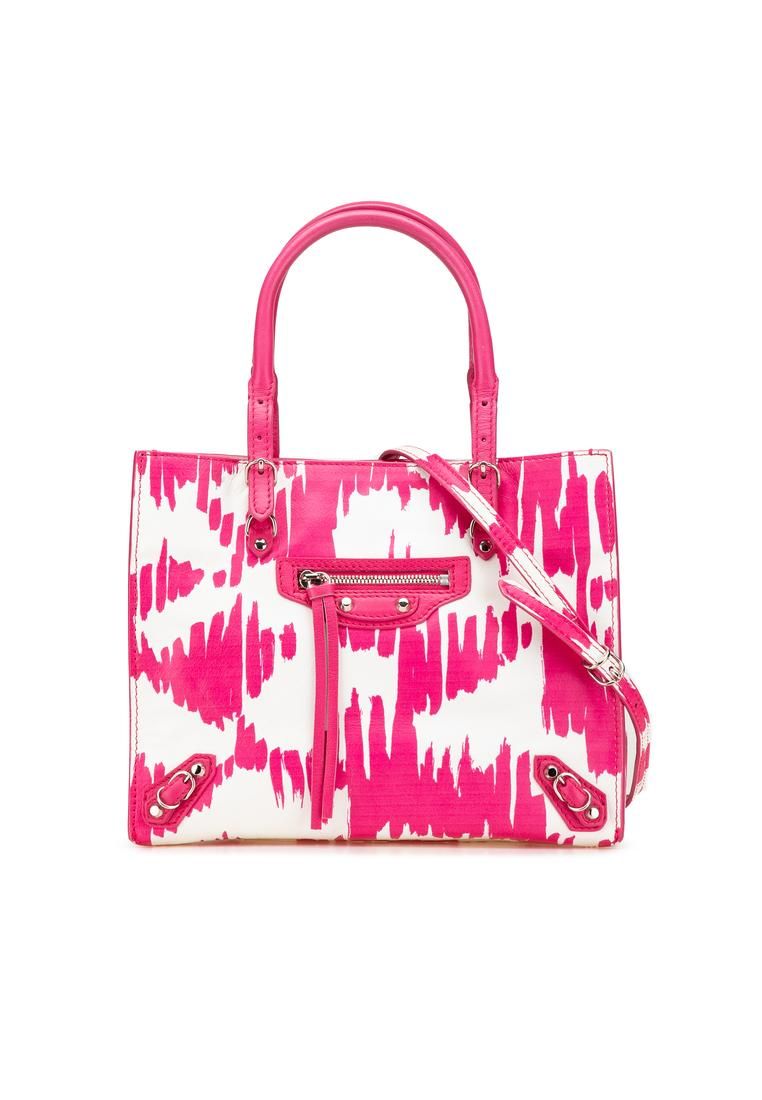 Preloved Everyday Tote Paint Splatter- Pink Satchel