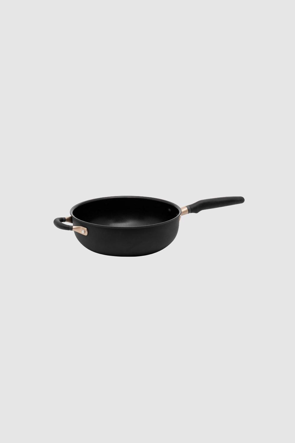 Accent Non Stick Saute Pan 26cm, Induction, Dishwasher Safe, PFOA Free, Black