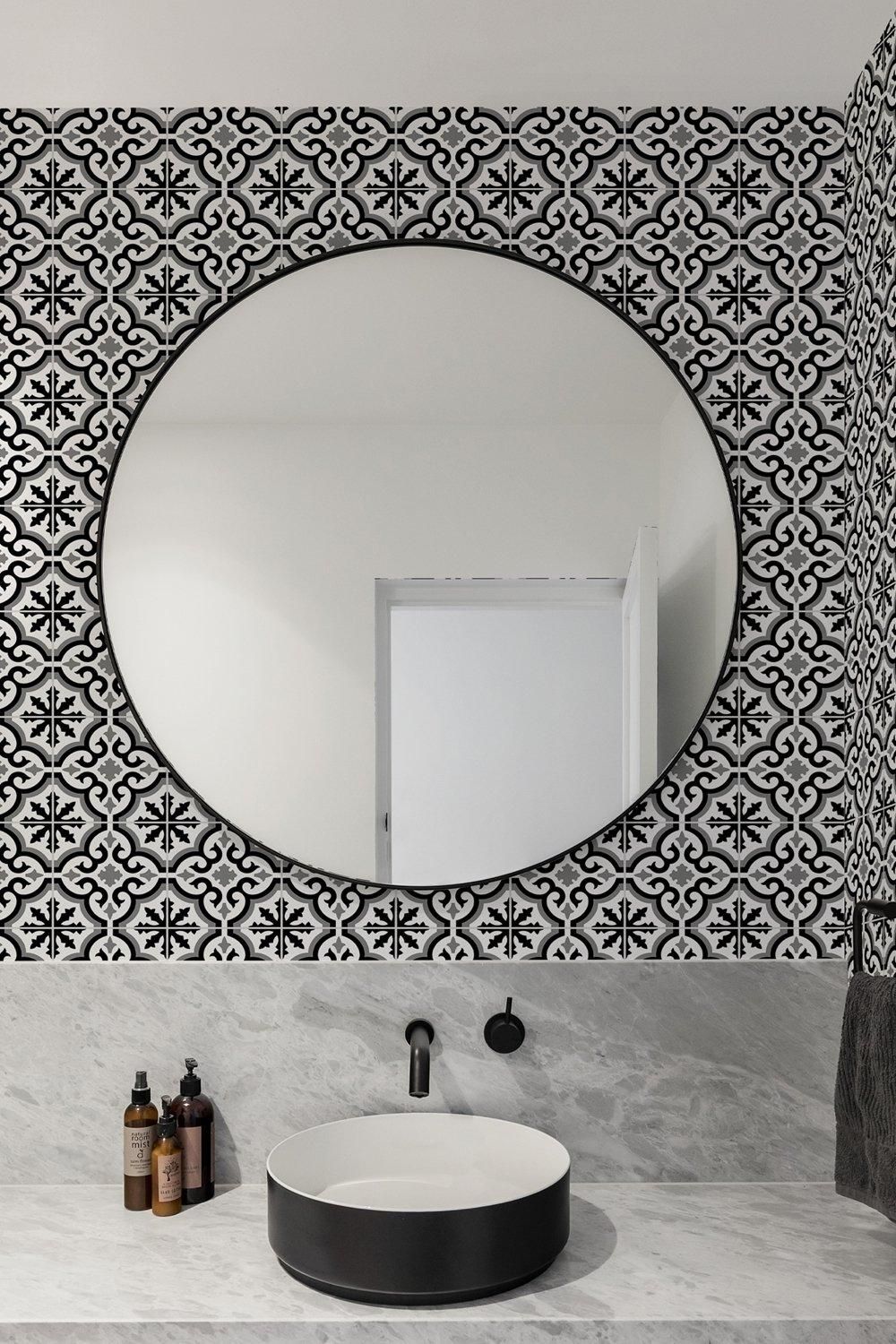 Grecian Tiled Wallpaper