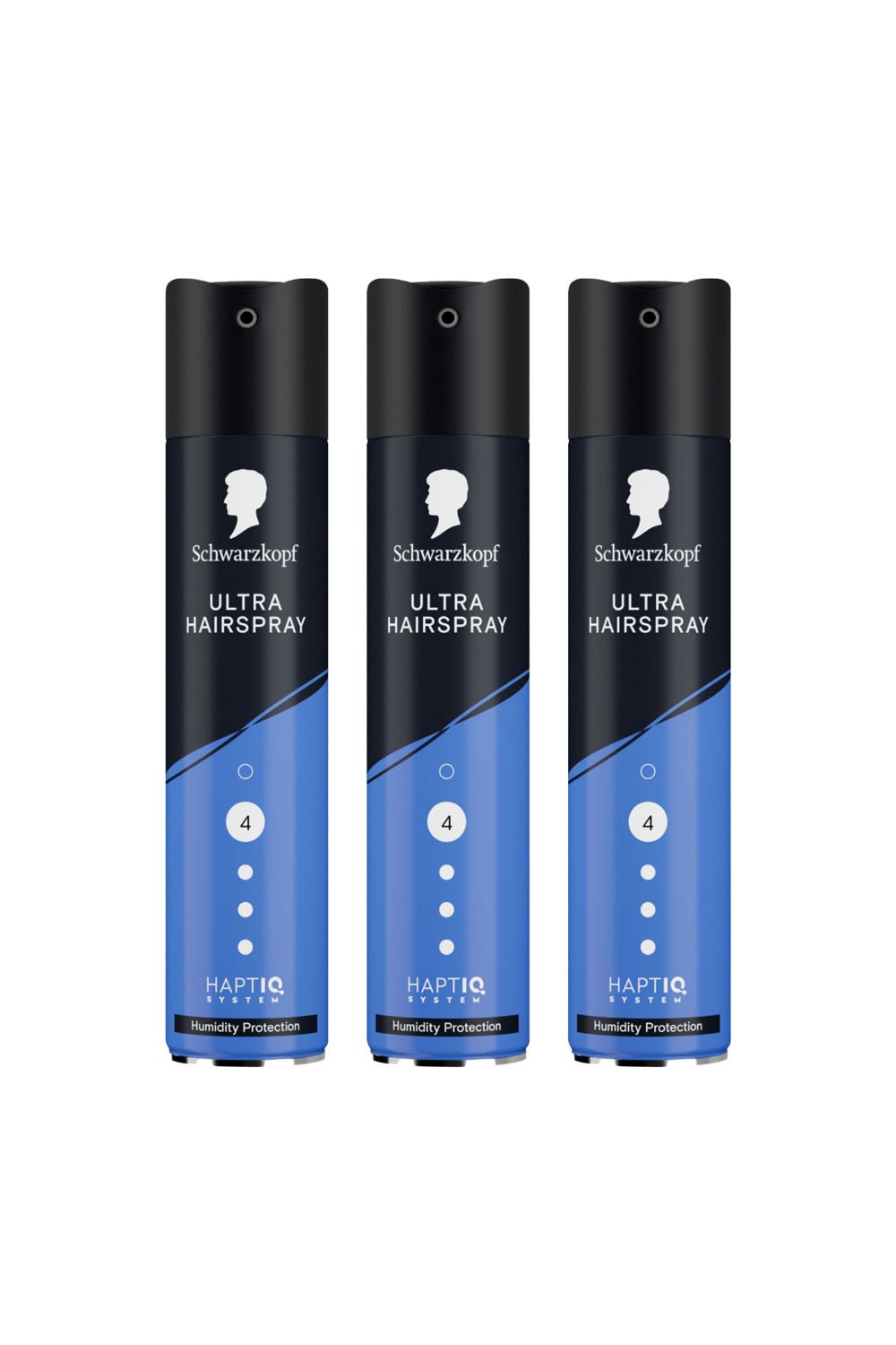 'Hair Spray' Ultra HL4, 250ml, 3 Pack