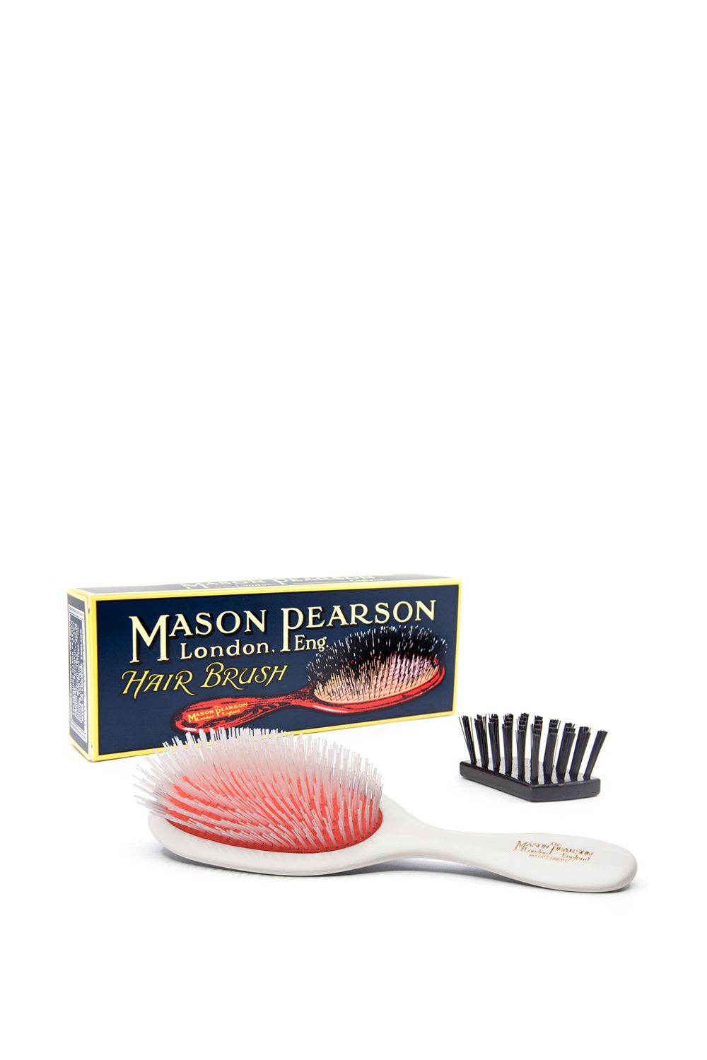 Handy Nylon Bristle Hair Brush White