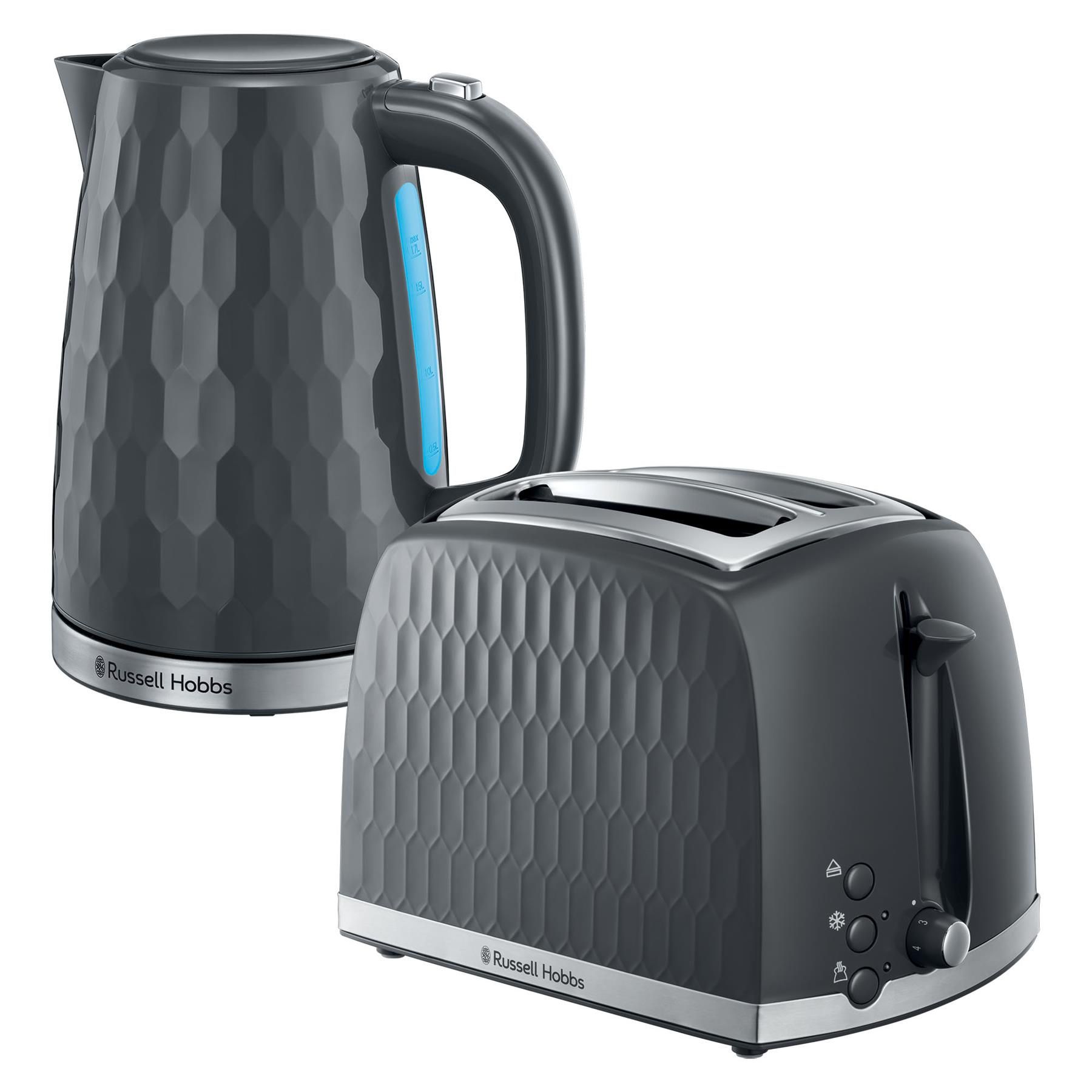 2 Slice Toaster & Kettle Set, Honeycomb