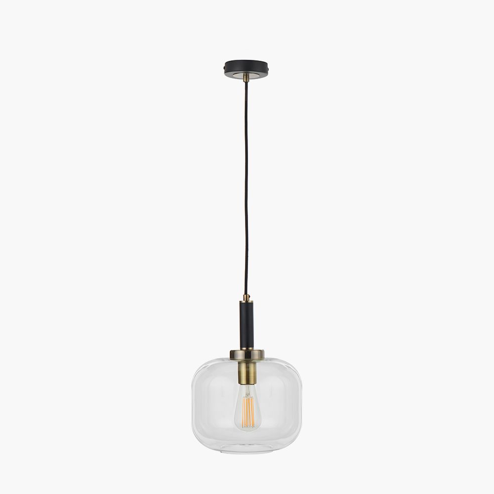 Minimalist Industrial Glass Pendant Light Industrial Hanging Ceiling Light