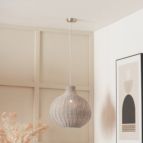 Rattan Dome Pendant Ceiling Light