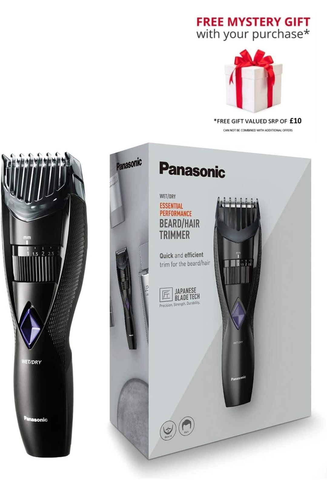 ER-GB37 Wet & Dry Electric Beard Trimmer for Men