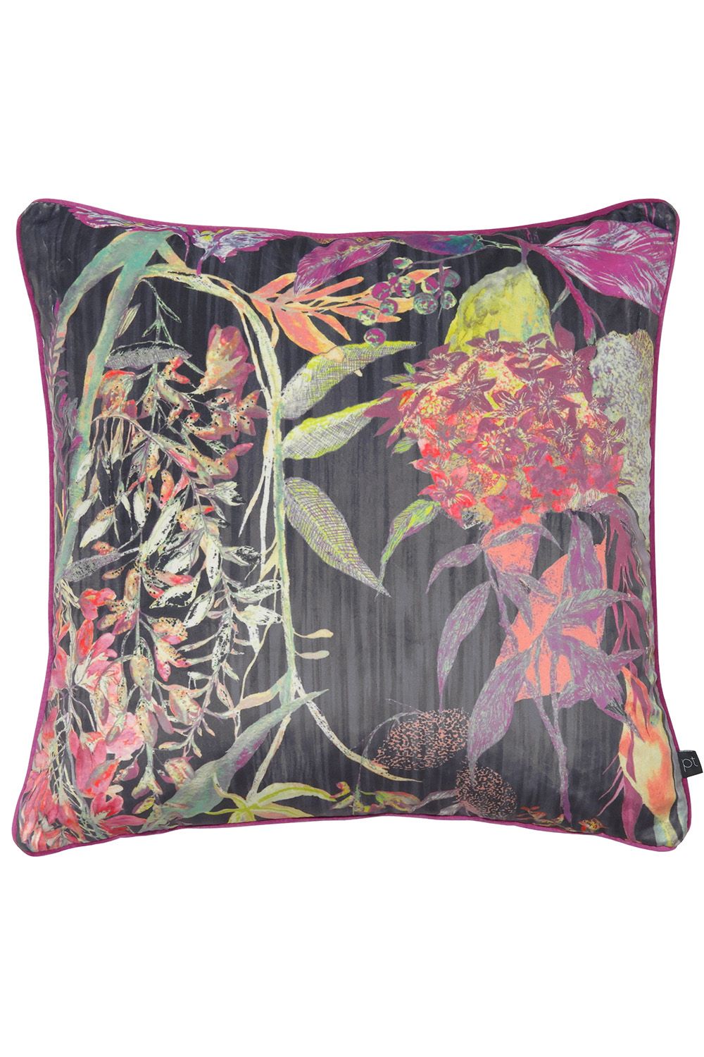 Botanist Floral Printed Piped Cushion