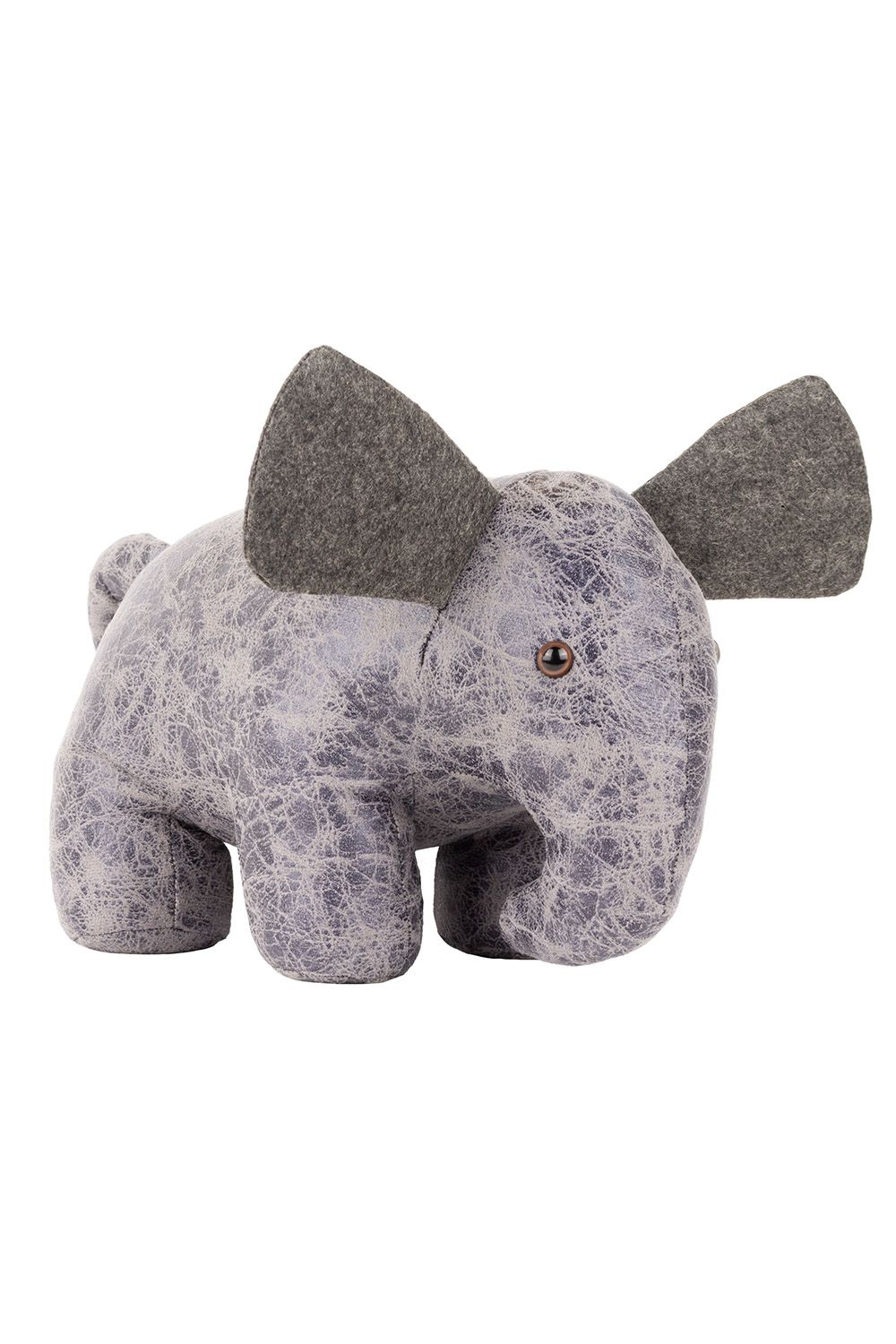 Ernest Elephant Faux Leather Novelty Door Stop