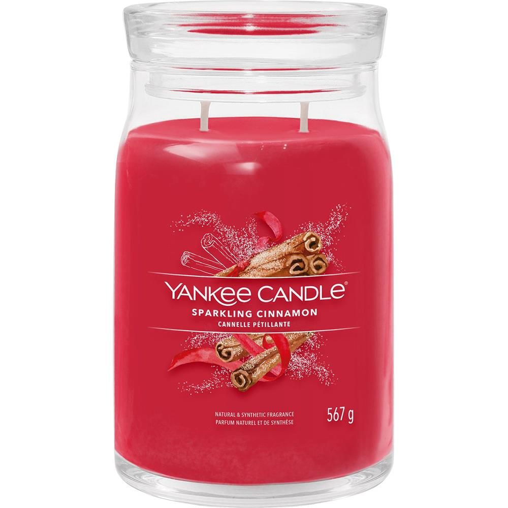 Yankee Candle Signature Sparking Cinnamon Large Red 567g